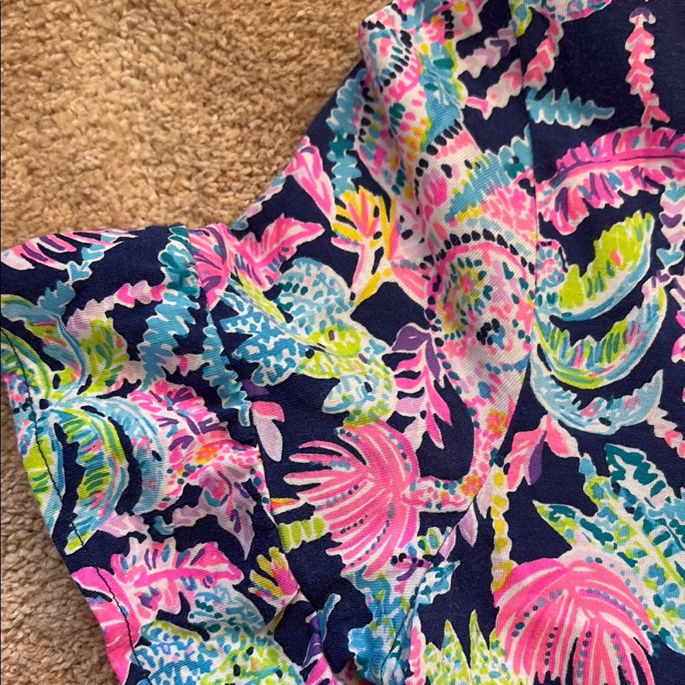 Lilly Pulitzer Jodee Pink and Purple Flutter Sleeve Sundress - Picture 7 of 9